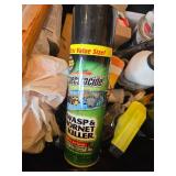 Assorted Home Improvement and Cleaning Supplies with Holiday Stocking