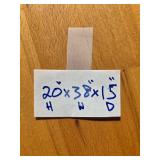 Upholstered Wooden Bench with Floral Fabric