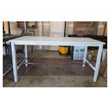 Large Industrial White Work Table - 36" x 72" x 30"