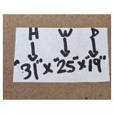 Wooden Utility Cart with Shelves on Wheels