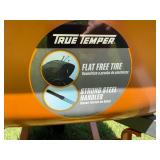 True Temper Wheelbarrow with Flat-Free Tire and Steel Handles