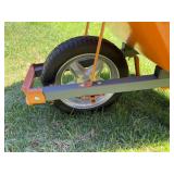True Temper Wheelbarrow with Flat-Free Tire and Steel Handles