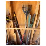 Assorted Garage Tools and Firewood Collection