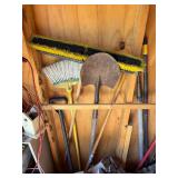 Assorted Garage Tools and Firewood Collection