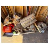 Assorted Garage Tools and Firewood Collection