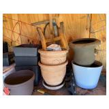 Assorted Gardening Supplies and Pots Collection