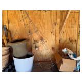 Assorted Gardening Supplies and Pots Collection