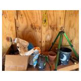 Assorted Gardening Supplies and Pots Collection