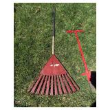 Lawn Care Tool Set with Spreader, Rakes, and Sod Cutter