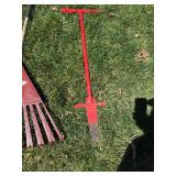 Lawn Care Tool Set with Spreader, Rakes, and Sod Cutter