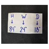 Tall Wooden Storage Cabinet with Shelves