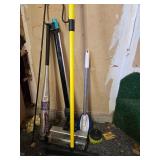 Baseball Bat & Collection of Cleaning Tools and Accessories