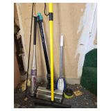 Baseball Bat & Collection of Cleaning Tools and Accessories