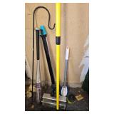 Baseball Bat & Collection of Cleaning Tools and Accessories