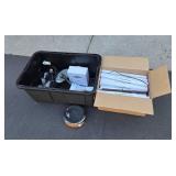 Set of Landscape Lighting Components with Wire