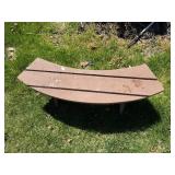 Set of 4 Wooden Outdoor Fire Pit Benches