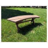 Set of 4 Wooden Outdoor Fire Pit Benches