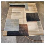 Large Abstract Pattern Area Rug 63" x 85"