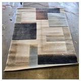 Large Abstract Pattern Area Rug 63" x 85"