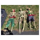 Collection of Halloween Decor: Skeletons and Skull Decorations