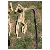 Collection of Halloween Decor: Skeletons and Skull Decorations