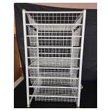 Metal Wire Display Rack with Shelves