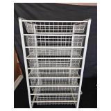 Metal Wire Display Rack with Shelves