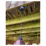 Set of Outdoor Hanging Lanterns with Intricate Metalwork Design