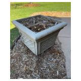 Large Square Planter with Lattice Design