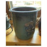 Collection of Vintage Decor Items: Lantern, Ceramic Vase, Amber Bottle, Mosaic Candle Holder