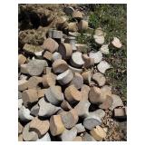 Lot of Concrete Half Curbs for Landscaping or Construction