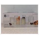 NEW FORTESSA JUPITER SET OF 8 CLEAR TUMBLERS