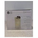 NEW FORTESSA JUPITER SET OF 8 CLEAR TUMBLERS