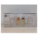 NEW FORTESSA JUPITER SET OF 8 CLEAR TUMBLERS