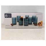 NEW FORTESSA JUPITER SET OF 8 BLUE TUMBLERS