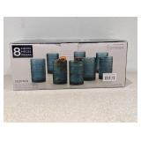 NEW FORTESSA JUPITER SET OF 8 BLUE TUMBLERS