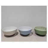 NEW DENMARK TOOLS FOR COOKS SET OF 3 ALL PURPOSE BOWLS