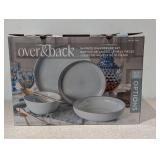 NEW OVER & BACK 16 - PIECE DINNERWARE SET