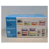 NEW SNAPWARE PLASTIC STORAGE CONTAINERS 38 - PIECE SET