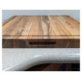 OVERSIZED WOOD CUTTING BOARD 23” X 19”