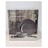 NEW SAFDIE & CO. INC STONEWARE DINNERWARE 12 PIECE SET