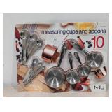 NEW MIU MEASURING CUPS AND SPOONS 10 PIECE SET