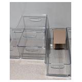 NEW IDESIGN 7 PIECE CLEAR PLASTIC STORAGE CONTAINERS