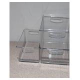 NEW IDESIGN 7 PIECE CLEAR PLASTIC STORAGE CONTAINERS