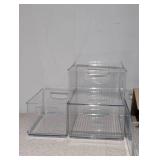 NEW IDESIGN 7 PIECE CLEAR PLASTIC STORAGE CONTAINERS