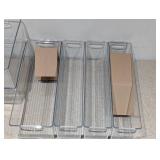 NEW IDESIGN 7 PIECE CLEAR PLASTIC STORAGE CONTAINERS