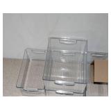 NEW IDESIGN 7 PIECE CLEAR PLASTIC STORAGE CONTAINERS