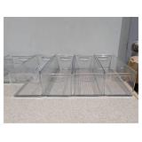 NEW IDESIGN 10 PIECE CLEAR PLASTIC STORAGE CONTAINERS