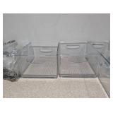NEW IDESIGN 10 PIECE CLEAR PLASTIC STORAGE CONTAINERS