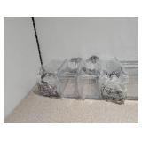 NEW IDESIGN 10 PIECE CLEAR PLASTIC STORAGE CONTAINERS